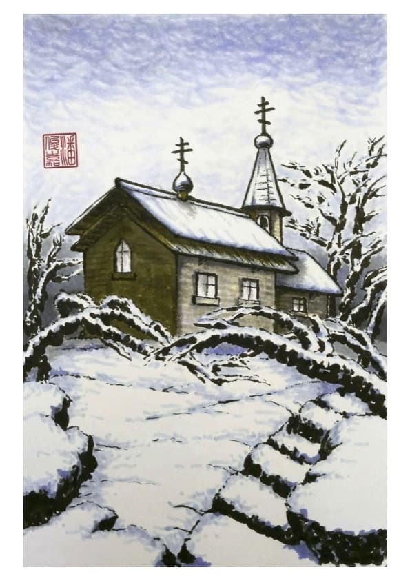Chapel in deep winter